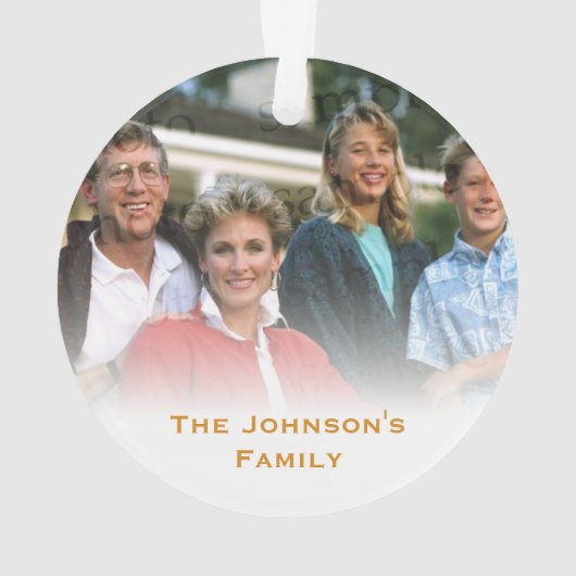 Niedliches erstes Weihnachten im neuen Ornament (Rückseite)