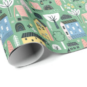 niedliches Erwärmung Party Geschenkpapier (Rolleneckpunkt)