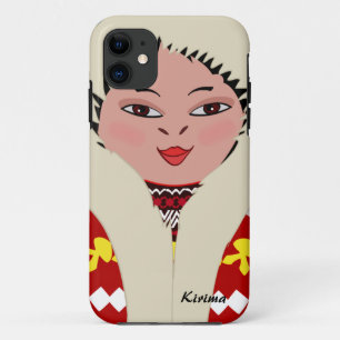 Niedliches EskimoCartoon-Mädchen Dol Case-Mate iPhone Hülle