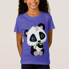 Niedliches Essen Bambuspanda-Bär T-Shirt