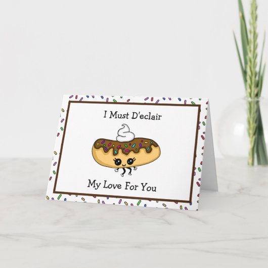 Niedliches Essen glücklich Jubiläum Karte (Vorderseite)