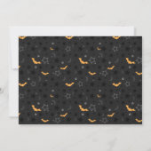 Niedliches Ethnic Baby Girl Cat Kostüm Halloween-P Einladung (Rückseite)