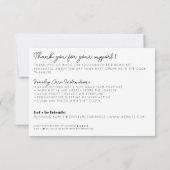 Niedliches Etwas in Beige Vielen Dank Juwelenpfleg Mitteilungskarte (Rückseite)