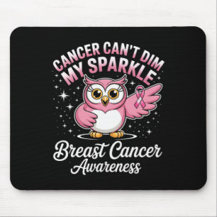 Niedliches Eule-Dabbing kann mich Brustkrebs nicht Mousepad