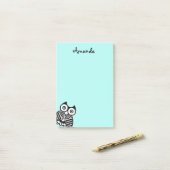 niedliches Eule-Design angepasste Post notieren Post-it Klebezettel (Auf Schreibtisch)