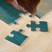 Niedliches Eule in farbenfroher Beanie Puzzle (Seite)