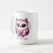 Niedliches Eule ist Liebe Tasse Cups (Vorderseite Links)