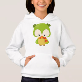 Niedliches Eule, kleine Eule, Babyuschel, mit Kart Hoodie