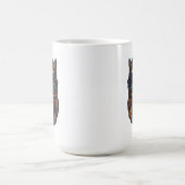 "Niedliches Eule mit Kaffee-Cup" Witziges Design Kaffeetasse (Mittel)