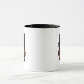 "Niedliches Eule mit Kaffee-Cup" Witziges Design Tasse (Zentrum)