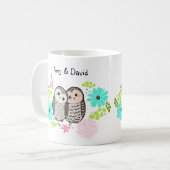 Niedliches Eule Personalisiert mit Individuelle Na Kaffeetasse (Vorderseite Links)