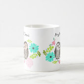 Niedliches Eule Personalisiert mit Individuelle Na Kaffeetasse (Mittel)
