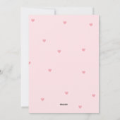 Niedliches Eule-Valentinstag Feiertagskarte (Rückseite)