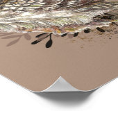 Niedliches Eule,Vogelschutztaube Poster (Ecke)