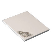 Niedliches Eule,Wasserfarbengeflügel Notizblock (angewinkelt)