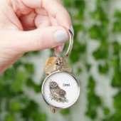 Niedliches Eule,Wasserfarbengeflügel Schlüsselanhä Schlüsselanhänger (Hand)