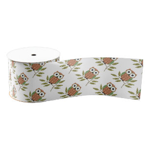 Niedliches Eulen-Geschenk-Band Ripsband