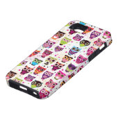 Niedliches Eulenhintergrundmuster für Kinder Case-Mate iPhone Hülle (unten)