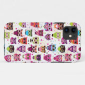 Niedliches Eulenhintergrundmuster für Kinder Case-Mate iPhone Hülle (Rückseite (Horizontal))