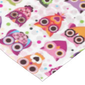 Niedliches Eulenhintergrundmuster für Kinder Tischdecke (Schrägansicht)