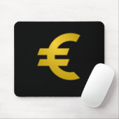 Niedliches Euro-Zeichen,Europäische Währung Symbol Mousepad (Mit Mouse)