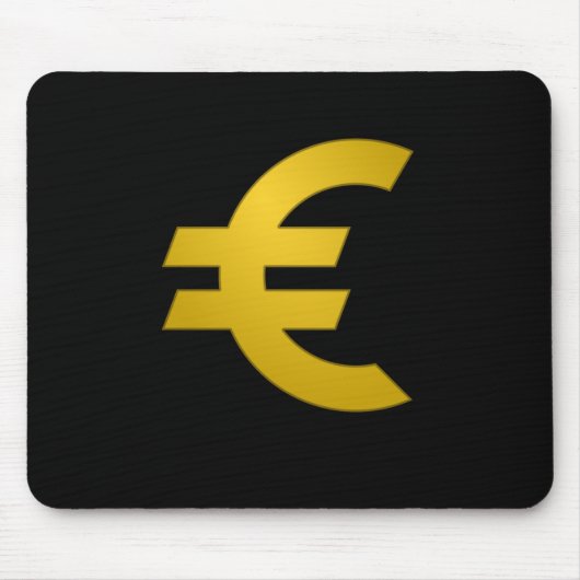 Niedliches Euro-Zeichen,Europäische Währung Symbol Mousepad (Vorne)