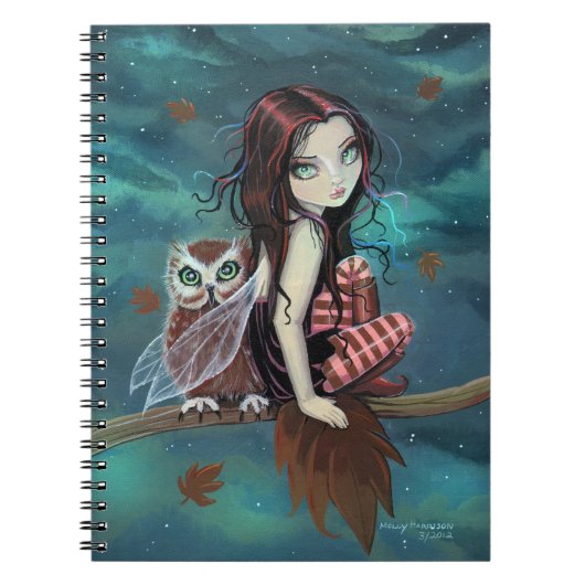 Niedliches Ewl and Faiasy Fantasy Art Notebook Notizblock (Vorderseite)