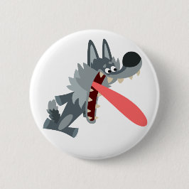 Niedliches Excise Cartoon Wolf Button-Abzeichen Button
