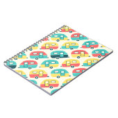 Niedliches Fahrplanmuster Notizblock (Linke Seite)