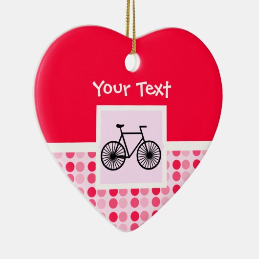 Niedliches Fahrrad Keramikornament (Rechts)