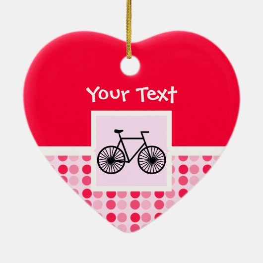 Niedliches Fahrrad Keramikornament (Hinten)