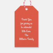 Niedliches Fahrrad Kinder Bike Geburtstag Vielen D Geschenkanhänger (Rückseite)