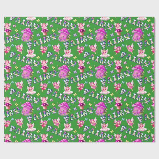 Niedliches Fairy Muster Party Packung Geschenkpapier (Flach)