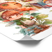 Niedliches Fairy- und Gnome-Poster Poster (Ecke)