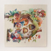 Niedliches Fairy- und Gnome-Puzzle Puzzle (Horizontal)