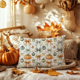 Niedliches Fall Bow-Muster Dekokissen