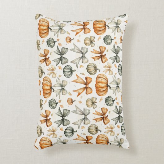 Niedliches Fall Bow-Muster Dekokissen (Vorderseite(Vertikal))