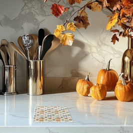 Niedliches Fall Bow-Muster Glasuntersetzer