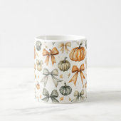Niedliches Fall Bow-Muster Kaffeetasse (Mittel)