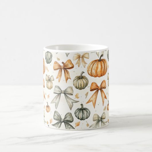 Niedliches Fall Bow-Muster Kaffeetasse (Mittel)