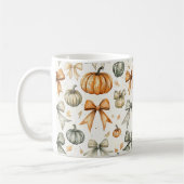 Niedliches Fall Bow-Muster Kaffeetasse (Links)