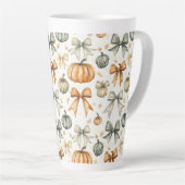 Niedliches Fall Bow-Muster Milchtasse (Rechte Ecke)