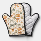 Niedliches Fall Bow-Muster Ofenhandschuh (Vorderseite/Rückseite)