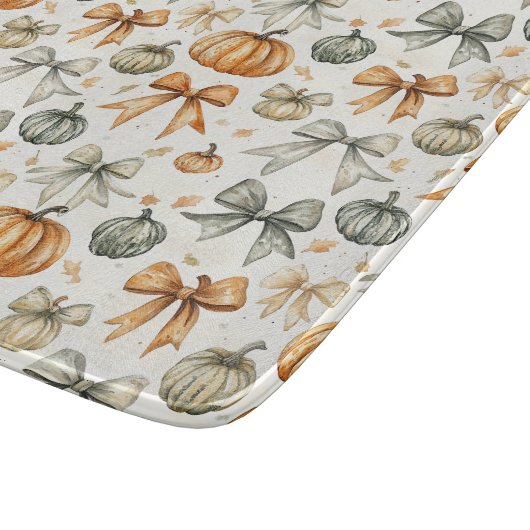 Niedliches Fall Bow-Muster Schneidebrett (Ecke)