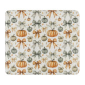 Niedliches Fall Bow-Muster Schneidebrett (Vorderseite)