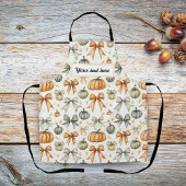 Niedliches Fall Bow-Muster Schürze