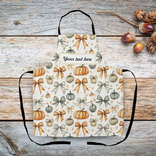 Niedliches Fall Bow-Muster Schürze