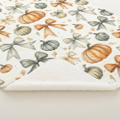 Niedliches Fall Bow-Muster Sherpadecke (3/4)