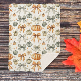 Niedliches Fall Bow-Muster Sherpadecke