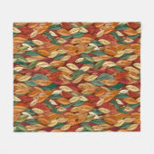 Niedliches Fall Saisonales Fliesenblatt Fleecedecke (Vorderseite (Horizontal))